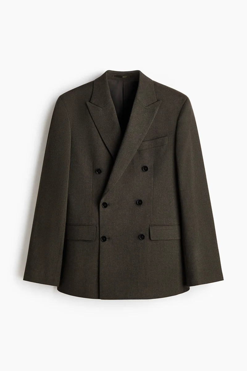 H&M Regular Fit Wool-blend double-breasted jacket